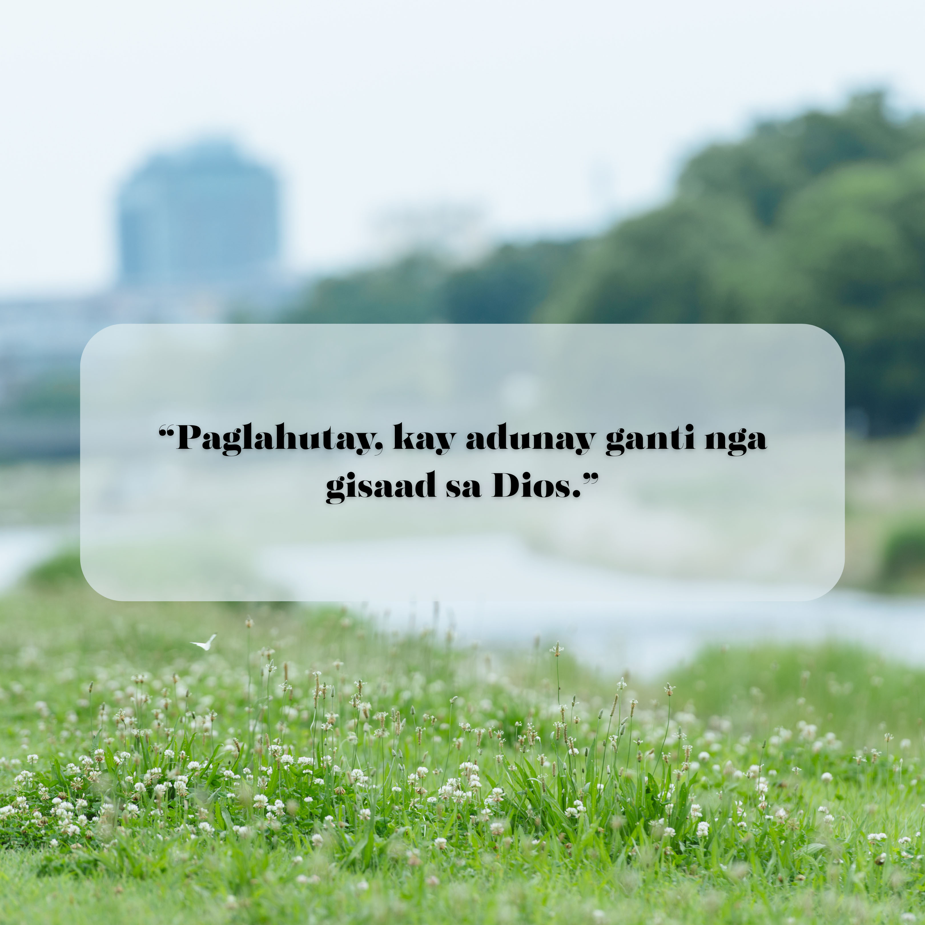 Paglahutay, kay adunay ganti nga gisaad sa Dios